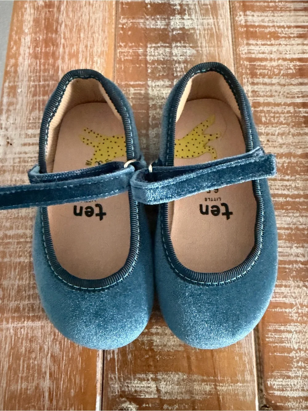 Velvet Mary Jane Dress Shoes for Kids in Teal